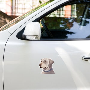 Watercolor Silver Lab Sticker