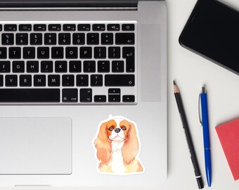 Watercolor Cavalier King Charles Spaniel Sticker