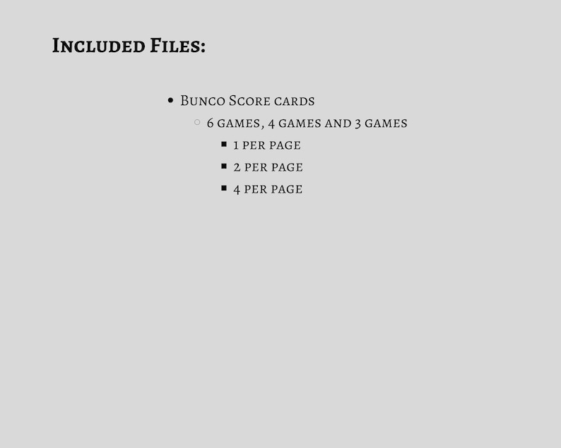 Halloween BUNCO Printable Bundle - Score Cards Only - Game Night ...