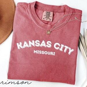 Kansas City Missouri sweatshirt, trendy graphic tee, Kansas City pride shirt, cozy Kansas City crewneck, gift for Kansas City fans