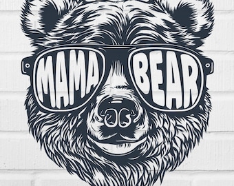 Mamabeer PNG: Moederdagafbeelding (digitale download)