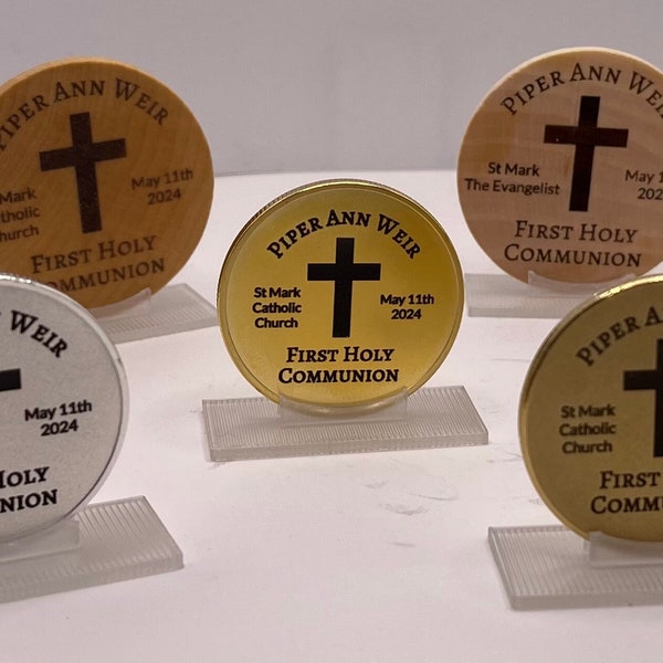 First Communion Custom Engraved Coin