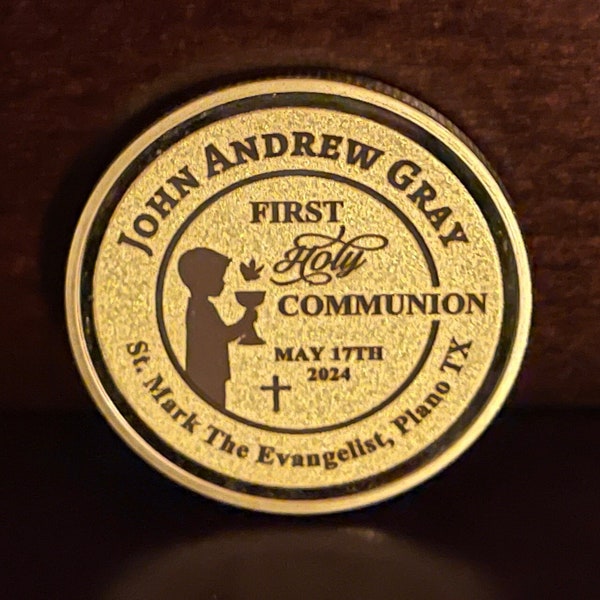 First Communion Personalized Keepsake Coin