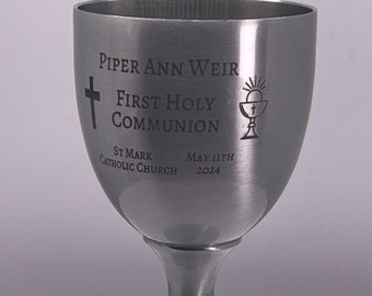 First Communion Custom Engraved Chalice/Goblet