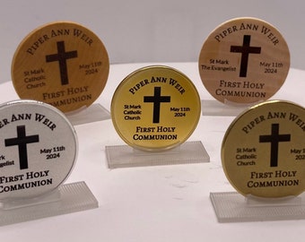 First Communion Custom Engraved Coin