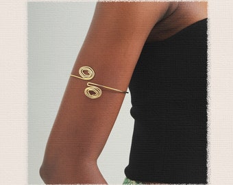 Exquisite Stylish Minimalist Arm Cuff Set: Adjustable Gold and Silver Upper Arm Bracelets, Ideal Gift for Her, Arm Band, Arm Cuff Gold, Gift