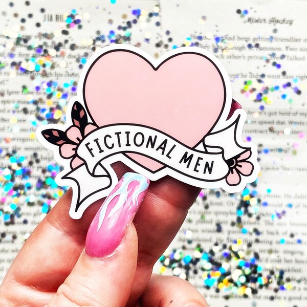 Fictional Men Sticker | Bookish Sticker | Kindle Sticker | Heart Sticker