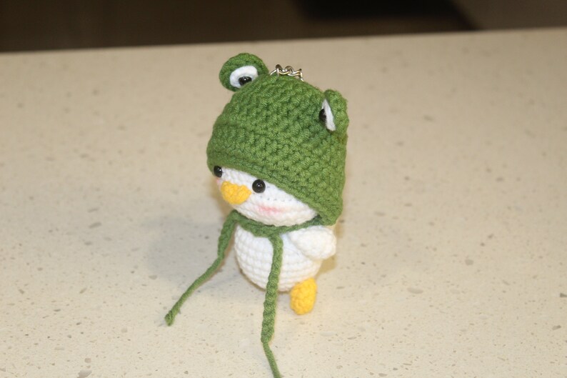 Cute Crochet Duck Keychain, Duck Keyring, Duck Amigurumi, Crochet