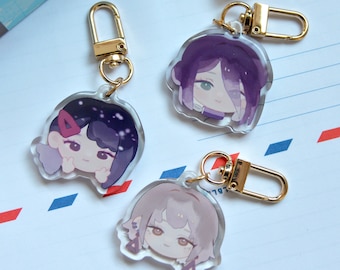 Keychain Chainsaw Man Chibi Anime Girl Kobeni Reze Fami Keychain CSM Gift Set Keychain Acrylic Custom Epoxy Double-sided Acrylic Charm