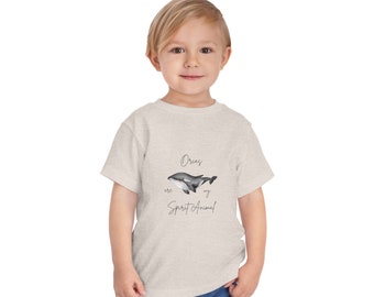 Orca Spirit Animal Graphic Tee | Gift for Toddler | Animal Lover T-Shirt