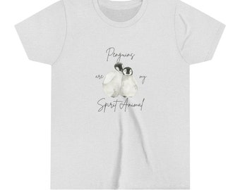 Penguin Spirit Animal Graphic Tee | Gift for Boy and Girl | Animal Lover Youth T-Shirt