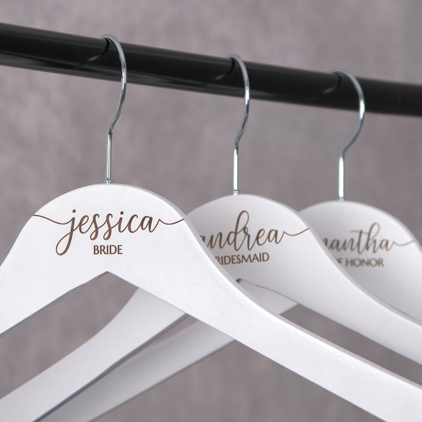 Bridesmaid Hangers, Wooden Bridal Dress Hanger, Personalized Wedding Hanger, Bridesmaid Gifts, Custom Bridal Hanger, Bridesmaid Proposal