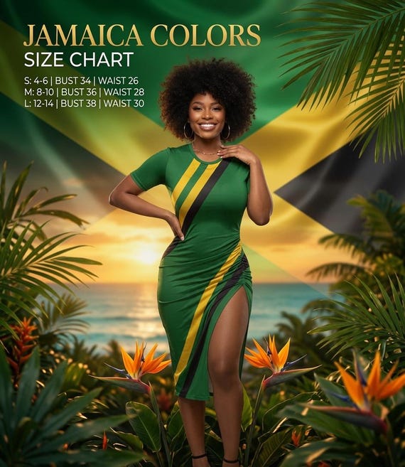jamaican bodycon dress Jamaica Colors High Slit The sizes listed are Colour:Blue Mango Halloween, Dead Bride Costume, prom bundle