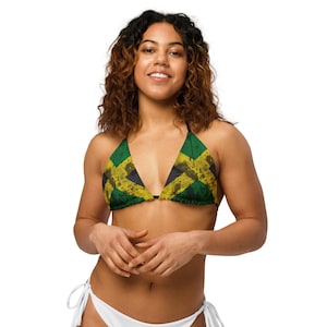 Jamaica Crackle String Bikini Top