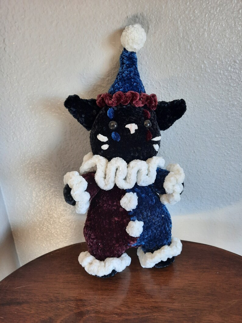 Small Jester Bunny and Cat - Etsy
