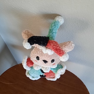 Small Jester Bunny and Cat - Etsy