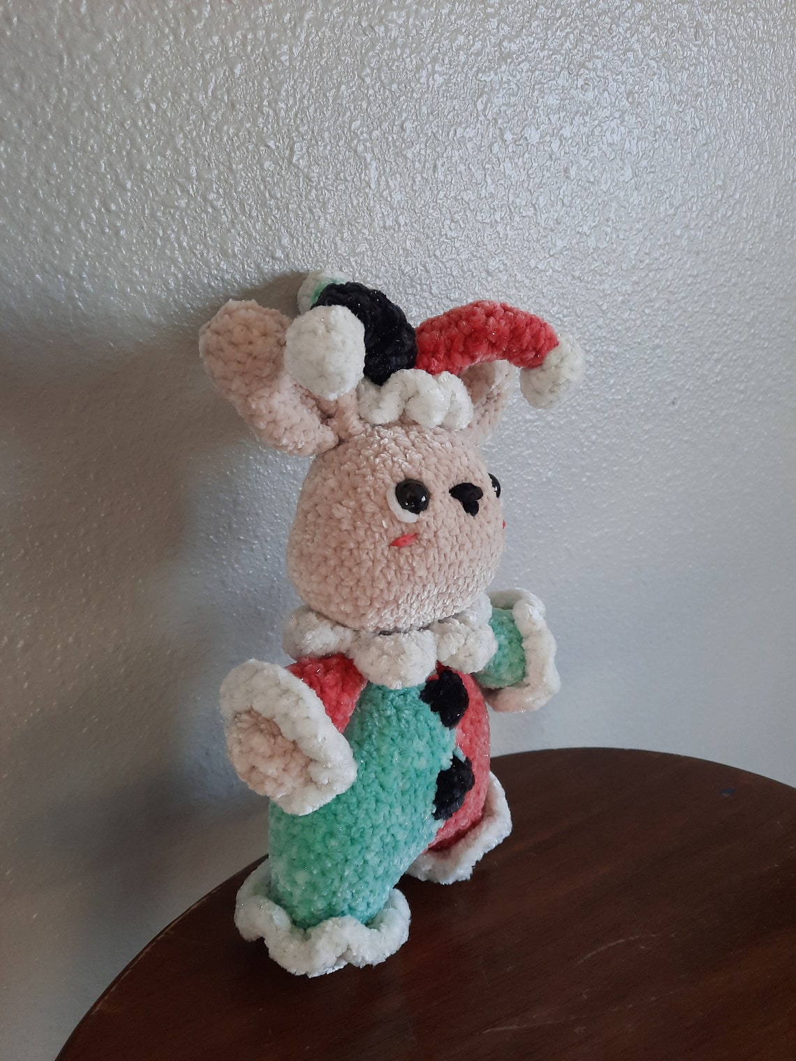 Small Jester Bunny and Cat - Etsy