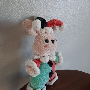 Small Jester Bunny and Cat - Etsy