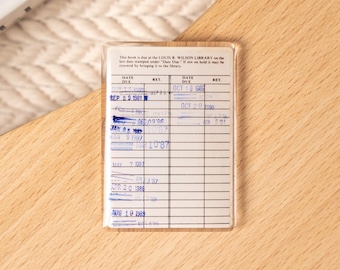 Bibliotheksausweis Magnetischer Handygriff, Kindle Ständer, Bücherwurm Geschenk