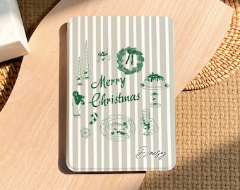 Christmas Kindle Case, Stripe Kindle Paperwhite 12th Gen Cover