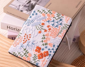 Red Small Garden Embroidery Kindle Cover, Kindle Case Paperwhite 2024 Paperwhite 7 Case Kindle 11th Generation Kindle 6" Cover Gift for Mom