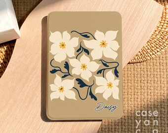 Kindle Paperwhite 2024 con diseño floral, funda con función de encendido y apagado automático, funda para Kindle Paperwhite 11.ª generación (2024) de 12.ª generación (7 pulgadas), funda Kindle Colorsoft, soporte magnético trasero.