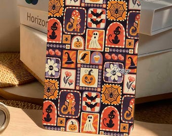 Personalized Retro Halloween Collage Kindle Case,Kindle 11th Gen 6” Case, Paperwhite 7" 2024 Cover, Kobo Clara Case, Halloween Gift