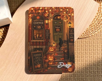 Pumpkin Spice Coffee Shop Kindle & Kobo Case | Kindle 2024, Paperwhite 12th, Colorsoft, Kobo Clara, Cozy Fall Gift for Book Lovers