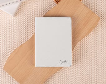 Personalized White PU Leather kindle case, kindle paperwhite 12th 7'' case, All new kindle 6'' 2024 11th case, gift for her