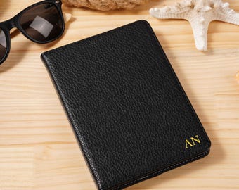 Custom Black Lychee Leather Kindle Case, Kindle Colorsoft Case, Paperwhite 12th 7'' with Strap & Stand, Auto Wake/Sleep, Book Lover Gift