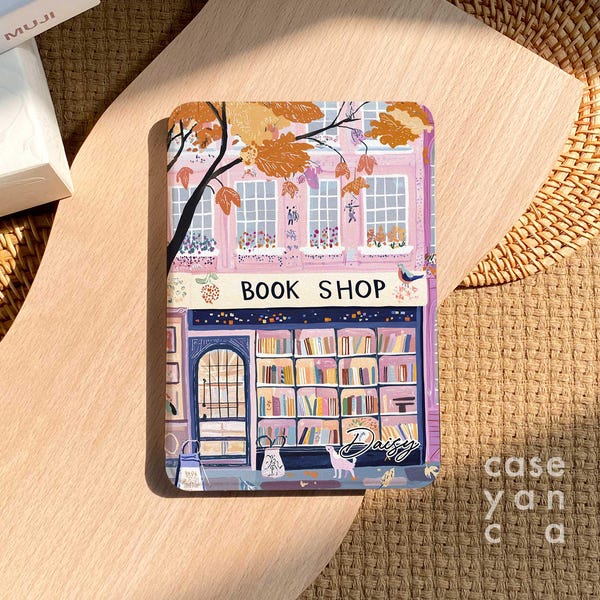 Book Shop Kindle Paperwhite 2024 Cover, Auto Wake/Sleep Case, Kindle 11th 2024 Case Paperwhite 7'' Case, Kindle Colorsoft Case, Gift for Her