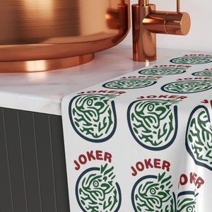 Mahjong Joker Hand Towel, Birthday Gift, Mahjong Friends Towel, Mahjong Gift, Mahjong Game Lover Gift, Mah Jongg Hostess Gift