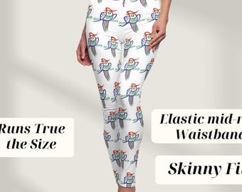 Mahjong Women's One Bam Leggings Player Gift Mah Jongg Game Day Outfit Mahjong Lover Workout Pants