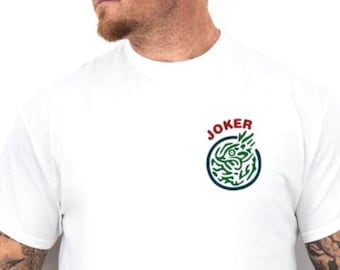 Mahjong Dad T-shirt with Joker Mah Jongg Unisex Heavy Cotton Shirt Father's Day Birthday Gift Game Lover Player Tee Present for Him