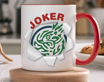 Funny Mahjong Joker Coffee Tea Mug 11oz, Birthday Gift, MahJongg Friendship Cup, Mahj Game Day Mug, Mah Girl Gift, Mahj Party Hostess Gift
