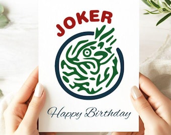 Mahjong Geburtstagskarten mit Joker Mah Jongg Spiel Liebhaber Geschenk