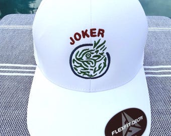 Flexfit Mahjong Hut mit gesticktem Joker Mahjong Liebhaber Geschenk Stilvolle Mahjong Bekleidung Stretch Fit Cap Einzigartiges Game Night Geschenk