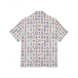 Men’s Mahjong Hawaiian Shirt – Lightweight Shirt with Mahjong Tiles Print Summer Beach Shirt Mah Jongg Gift for Him Game Day Shirt image 8
