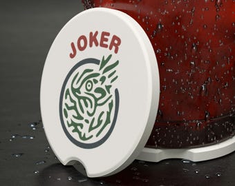 Mahjong Joker Speckstein Untersetzer Geburtstagsgeschenk Mah Jongg Spiel Liebhaber Auto Zubehör
