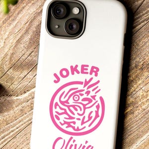 Mahjong Phone Case iPhone Samsung Galaxy with Joker Custom Player Birthday Gift Cute Mah Jongg Game Lovers Present Mahjong Friend Gift