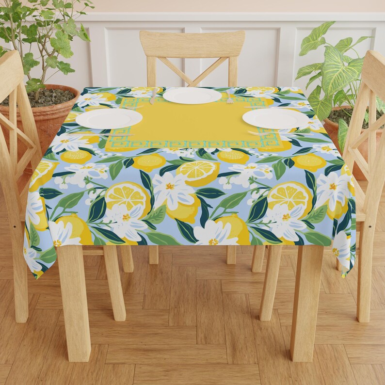 Mantel con diseño de limón para el día del juego de Mahjong, regalo para la anfitriona, idea de regalo para el jugador de Mah Jongg, decoración para la casa de la fiesta del día del juego de Mahjong imagen 5