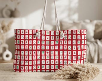 Christmas Mahjong Tiles & Racks Bag