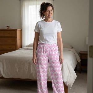 Majong Pink Jokers Women's Pajama Pants Player Birthday Sleepwear PJs Comfy MahJongg Lovers Lounge Pants Mahj Mom Crew Squad Matching PJ