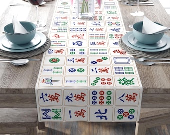 Mahjong-tafelloper 16 x 90 inch Mah Jongg-speler Verjaardagscadeau Mahjong-tafelkleed Speldaghuisdecoratie housewarming gastvrouw Spelliefhebber aanwezig