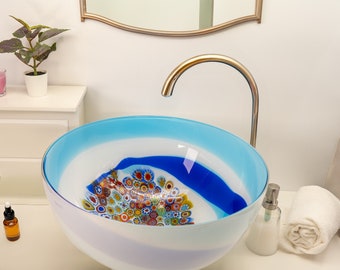 Blown Murano Glass Washbasin