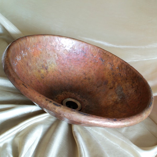 Handcrafted Wrought Copper Sink Washbasin