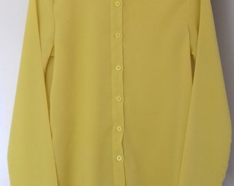 Chemise jaune vintage