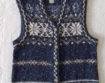 gilet tricoté vintage