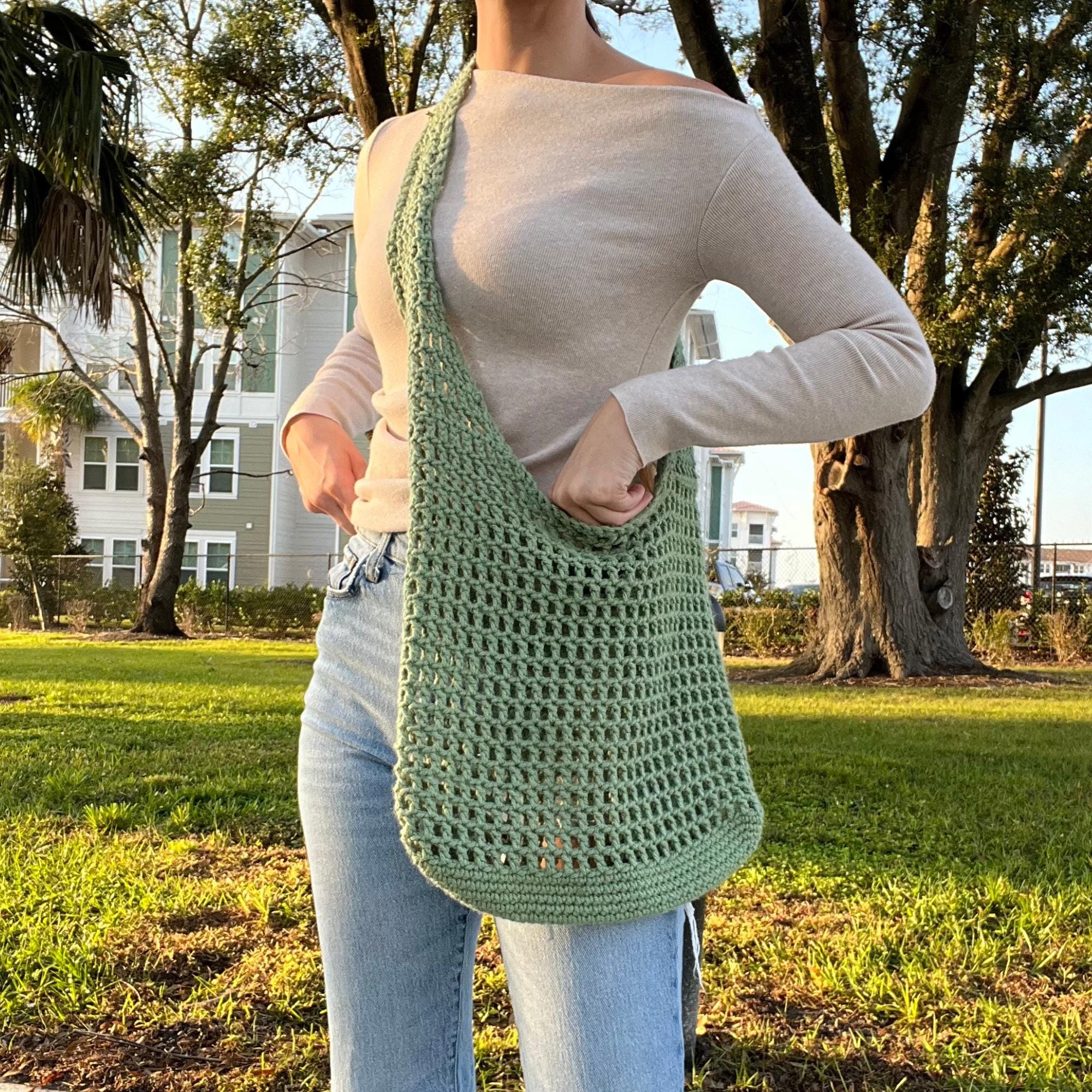 Easy Crochet Beach Bag Pattern – DIY Market Tote, Beginner-friendly ...
