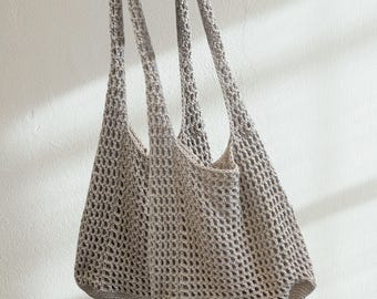 Patrón de bolso de playa a crochet – Bolso de mercado ideal para principiantes (patrón en PDF)